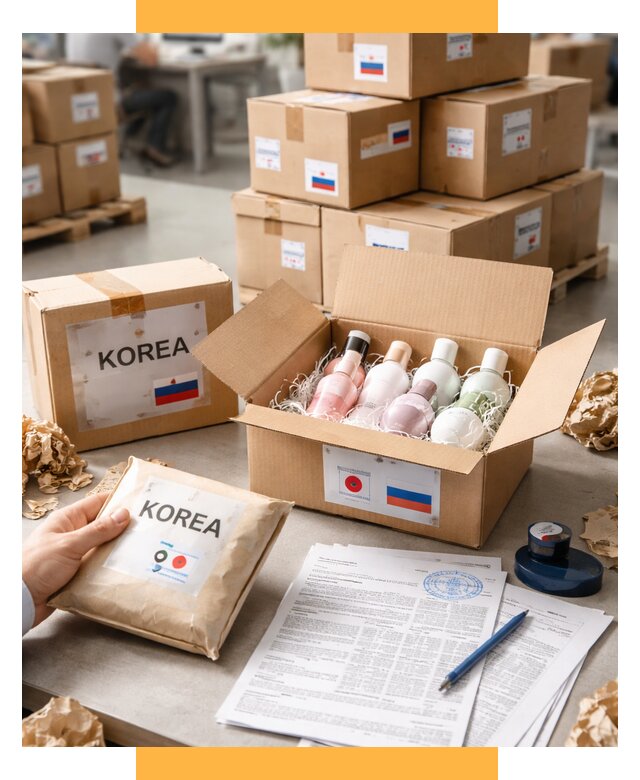 Доставка косметики из Кореи от 8814 р. под ключ | СетСервис-Рсс