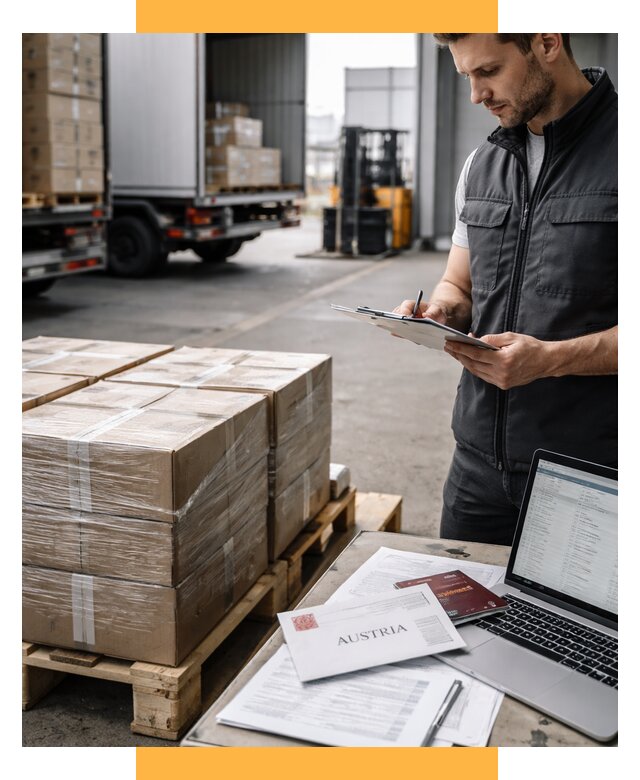 Доставка в Австрию от 67399 р. Логистика и экспорт СетСервис-Рсс