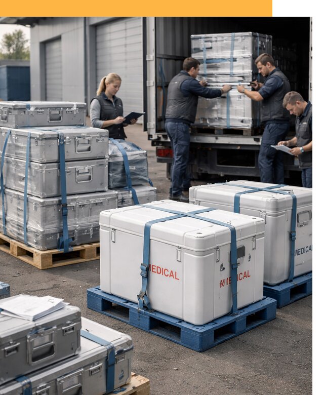 Перевозка медицинского оборудования по всему миру от 15554 руб